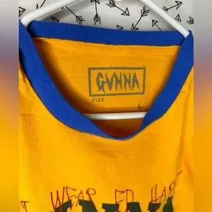 Gunna Official Ringer T-Shirt ガンナ リンガーTシャツイエロー Gunna Official Ringer T-Shirt ガンナ リンガーTシャツイエロー